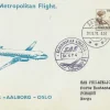Tradera DANMARK, SAS brev 1sta Metropolitan Århus-Aalborg-Oslo 1970| Resten Af Verden