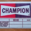 Tradera Dekal Champion Tändstift| Andet Køretøjsrelateret