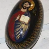 New DEKORATIVT MÅLAT RYSKT ÄGG. Ikoner & Religiøse Genstande