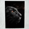 Tradera Den Svarta Panterns Blick - A4 Premium Glansigt Papper (utan ram)| Fotokunst