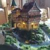 Tradera Detaljerad Modell av Medeltida Slott med Belysning HO| Skalamodeller