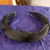Best Sale diadem flapper SVART plisserad stl. 58/60 ! Hårtilbehør