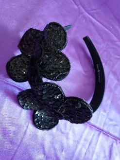 Tradera Diadem SVART Paljetter Storlek 57/60> Hårsmykker & Diademer