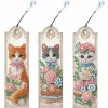 Tradera Diamond Painting 3 BOKMÄRKEN med KATT motiv Allt ingår| Hobbymaterialer