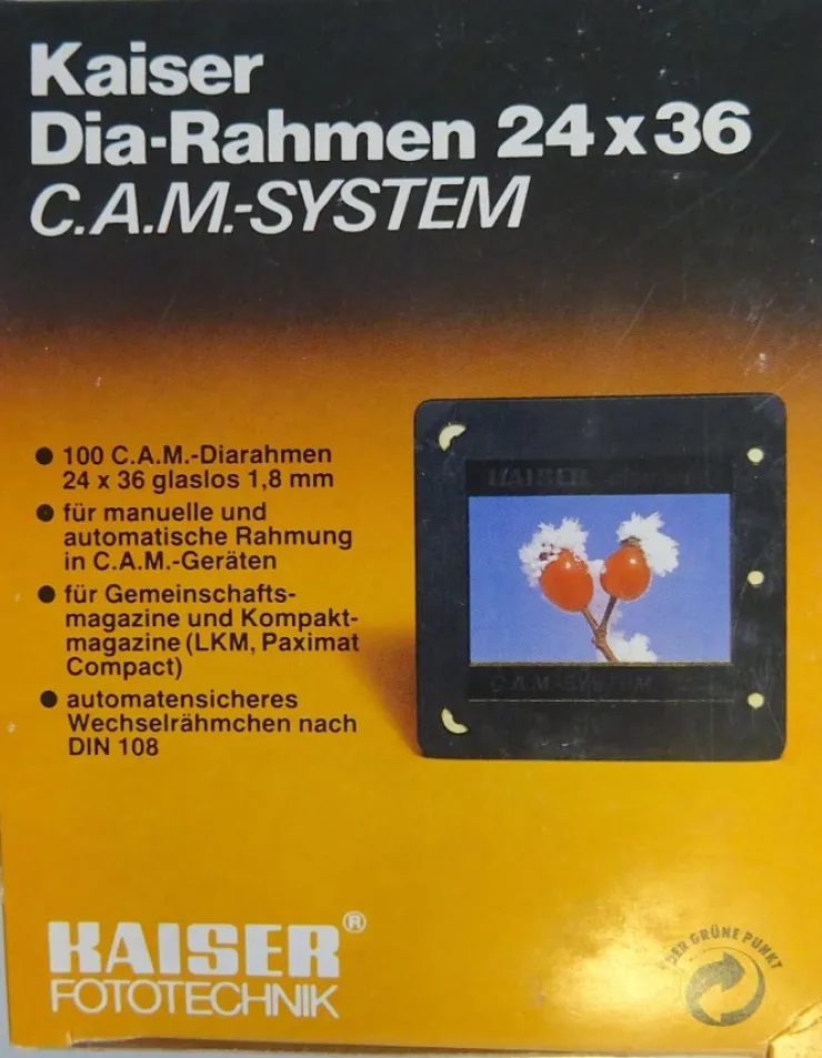 Tradera Diaramar, 100 st Kaiser Dia-Rahmen 24x36 C.A.M.-SYSTEM 2154| Analoge Projektorer