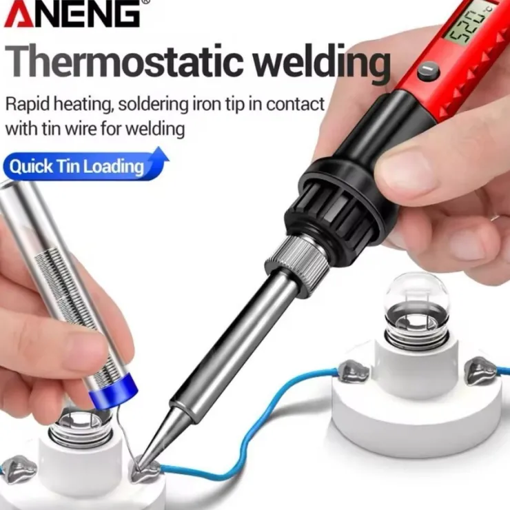 Shop Digital Lödkolv 60w med digital display och utbytbara spetsar Svejsning & Lodning