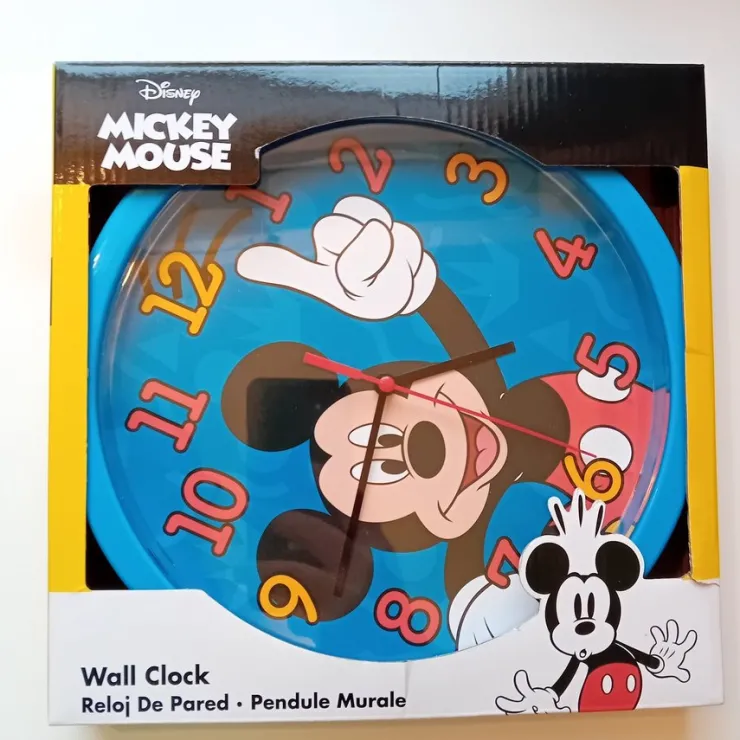 Tradera Disney Mickey Bros wall clock> Børnure