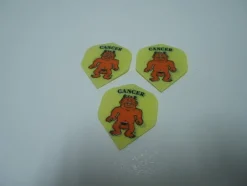 Tradera Djävulen Cancer Dart Flights 3 st Made in England pilkastning sport pub Devil> Dart