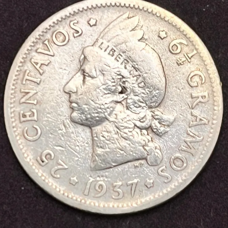 Tradera Dominikansk mynt från 1937| Sedler