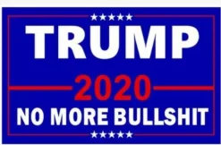 Tradera Donald Trump No more Bullshit 2020 flagga> Flag