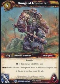 Tradera Dungard Ironcutter (WoW War of the Ancients (Set 19))> Spillekort