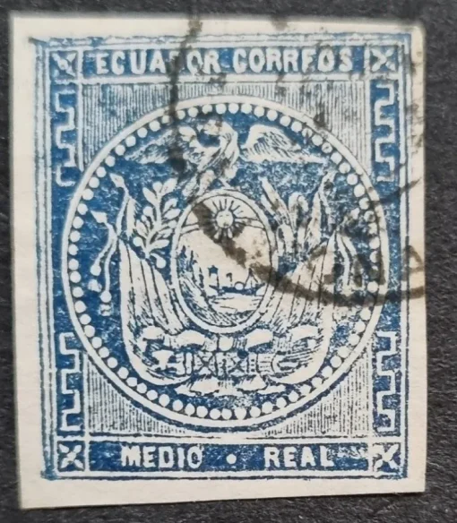 Tradera Ecuador Scott 2 Fyra marginaler Se besk.för förkort| Sydamerika & Caribien