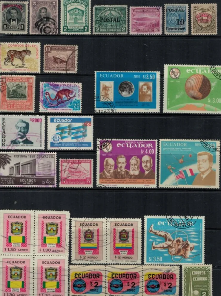 Tradera ECUADOR Stämplat och Ostämplat| Sydamerika & Caribien