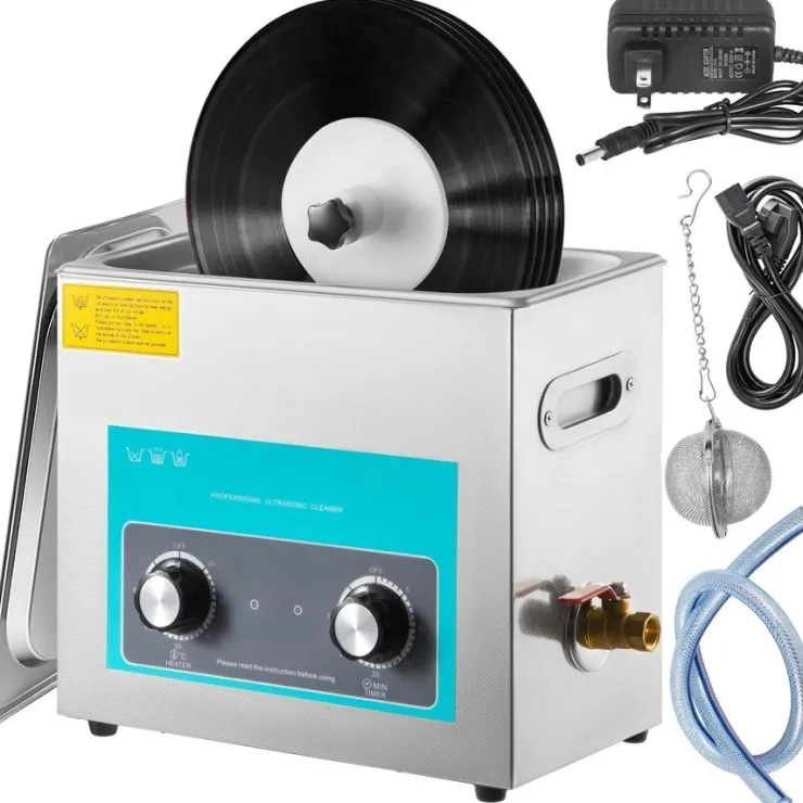 Tradera Effektiv Ultrasonisk Rengöring för Vinylskivor – 6L Kapacitet| Musiktilbehør