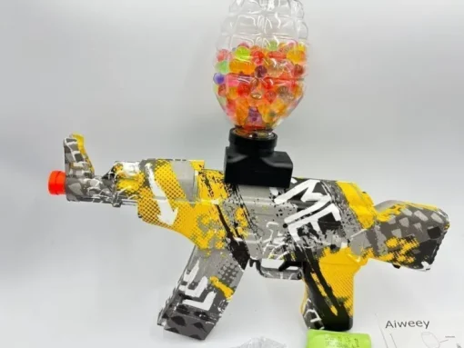 Tradera Elektrisk gel Ball Blaster, AEG AKM-47 Splatter Ball Blaster med 20 000 kula> Leg & Spil