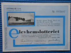 Tradera Elevhemslotteriet 1960> Lotterier & Lodsedler