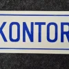 Tradera Emaljskylt KONTOR 1900-talets första hälft> Skilte