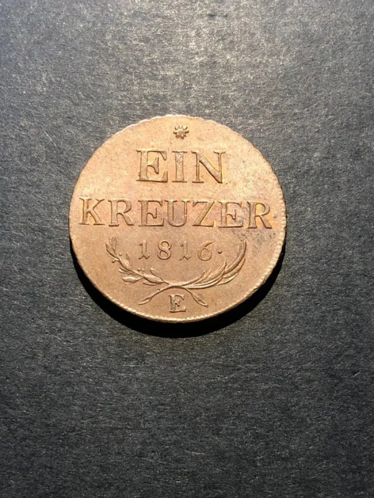 Tradera En Kreuzer 1816, E. Austria.| Udenlandske Mønter