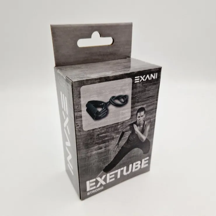 Tradera Exani Exetube Strong Gummiband med Handtag Rubber Band Träning Redskap Fitness> Træning