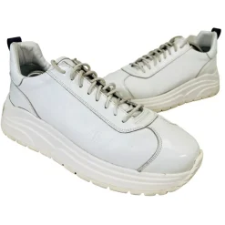 Tradera Eytys Skor Herr Storlek 45 Vita Läder Sneakers Hög Platå Collab H&M> Herresko