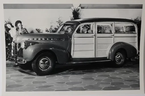 Tradera Fabriksfoto 1940 Chevrolet Woodie 31 x 45 cm| Biltilbehør