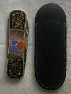 Tradera Fickkniv knivsmeden Eskilstuna med vikingmotiv> Knive & Sværd