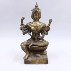 Store Figurin, Gudom, Mässing, Asien, 1900-tal Ikoner & Religiøse Genstande