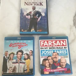 Tradera Filmpaket: En prins i New York, Sommaren med Göran, Farsan| Svenske Film