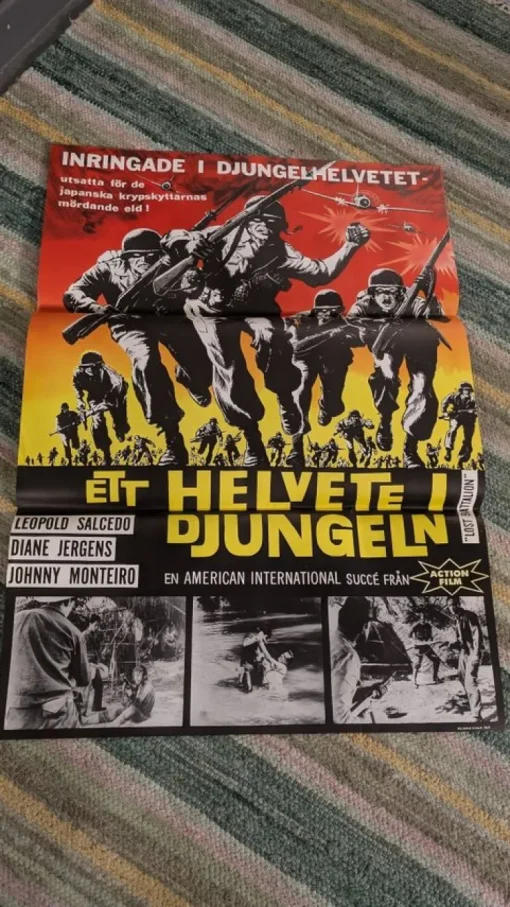 Tradera Filmposter: Ett helvete i djungeln 70x100> Plakater