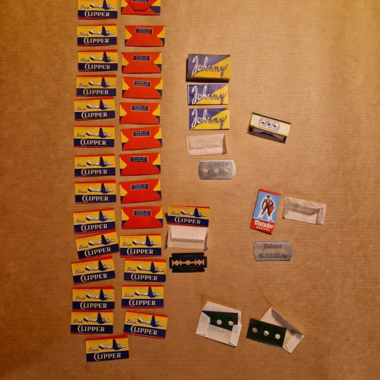 Tradera Fina vintage rakblad från Sverige| Barbering