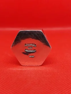 Fashion Finsilver (999/1000): 1 hexagonal tacka 104 gram #1 Sølv