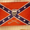 Tradera flagga sydstatsflagga rebel med döskalle ranger> Flag