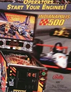 Tradera Flyer flipperspel Bally Indianapolis 500| Spillemaskiner