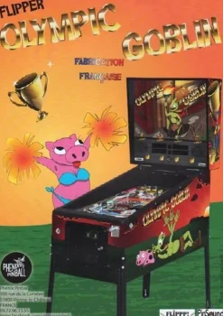 Tradera Flyer flipperspel Phenix Pinball Olympic Goblin| Spillemaskiner
