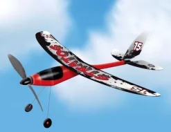 Tradera Flygplan framdrivet med gummiband Stratos - Made in Germany> Leg & Spil