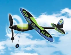Tradera Flygplan framdrivet med gummiband Apex - Made in Germany> Leg & Spil