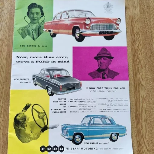 Tradera FORD - Now, more than ever, we've a FORD in mind (annons) 1957> Mobilia