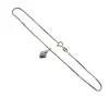 Tradera Fotlänk med Hjärthänge, 25cm, Silver 925> Ankelkæder