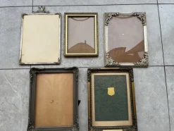 Tradera Fotoramar mycket gamla - Tenn/Brons - 5 stycken| Rammer