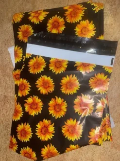 Store Fraktpåsar 10 stycken med solrosor på. Forsendelse Og Emballering