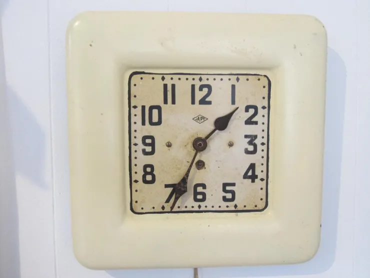 Tradera Fransk äldre mekanisk väggklocka - Japy> Andet Urrelateret