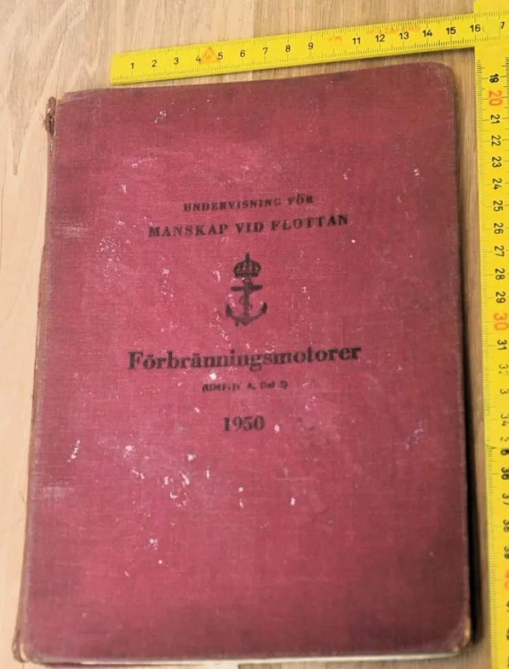 Tradera FÖRBRÄNNINGSMOTORER Undervisning för manskap vid flottan 1950> Technica & Nautica