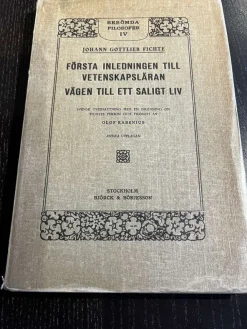 Outlet Första inledningen till vetenskapsläran vägen till ett saligt liv Filosofisk Litteratur