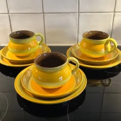 Cheap GABRIEL keramik SOL-I-DEN stora koppar med fat o assietter cm Retro Keramik & Porcelæn, Svensk