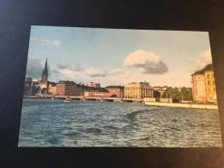 Tradera Gammalt kort Tegelbacken Stockholm, i färg, oskrivet| Svenske Landskaber