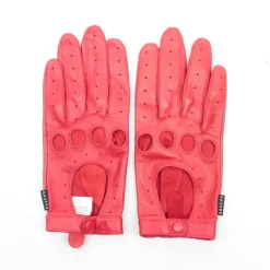 Shop Gaucho, Läderhandskar/Bilhandskar, Lammnappa, Röd, Strl 7 Handsker & Vanter