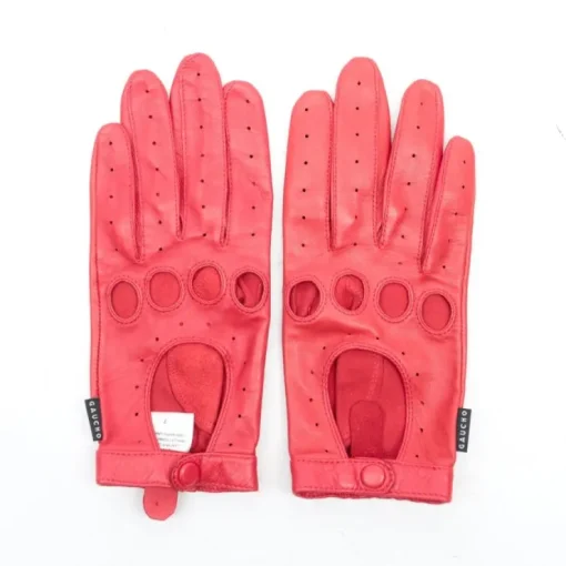 Shop Gaucho, Läderhandskar/Bilhandskar, Lammnappa, Röd, Strl 7 Handsker & Vanter