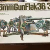 Tradera German 88mm Gun Flak 36/37 - endast gubbar, verktyg och ammunition| Plastik Byggesæt