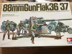 Tradera German 88mm Gun Flak 36/37 - endast gubbar, verktyg och ammunition| Plastik Byggesæt