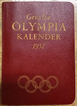 Tradera Gevalia Olympia Kalender 1952. Ovanlig. Mycket bra skick.> Olympia